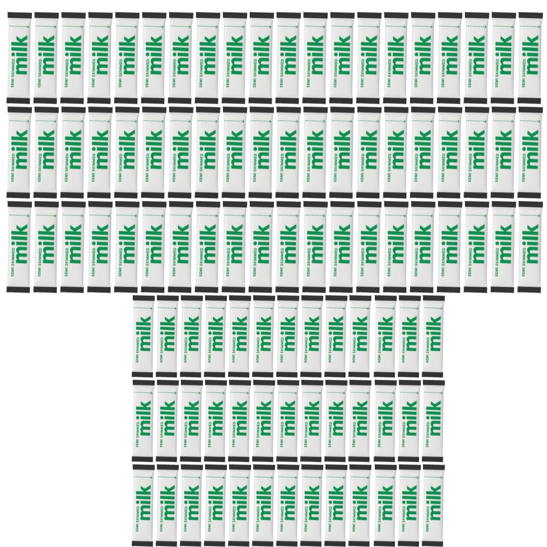 Sponsored Ad – 100 x Milk In A Stick – UHT Semi-Skimmed Sachets – 10ml Each – Individually Wrapped, Long Shelf Life, Easy to Open – Ideal for Travel, Work, Hotels, Camping & Airplanes