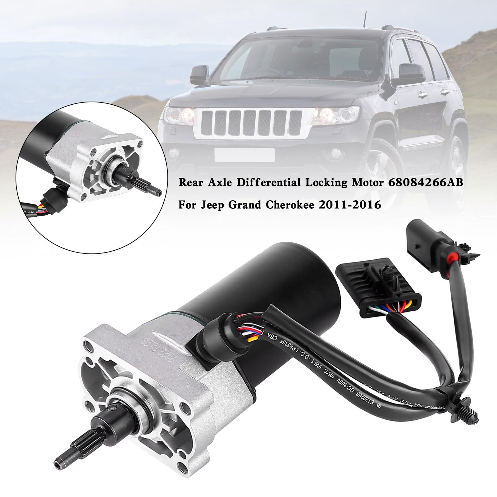 Bruce & Shark Rear Axle Differential Locking Motor para Jeep Grand Cherokee 2011-2016 - 4WD, AWD, FWD, RWD OEM Replacement