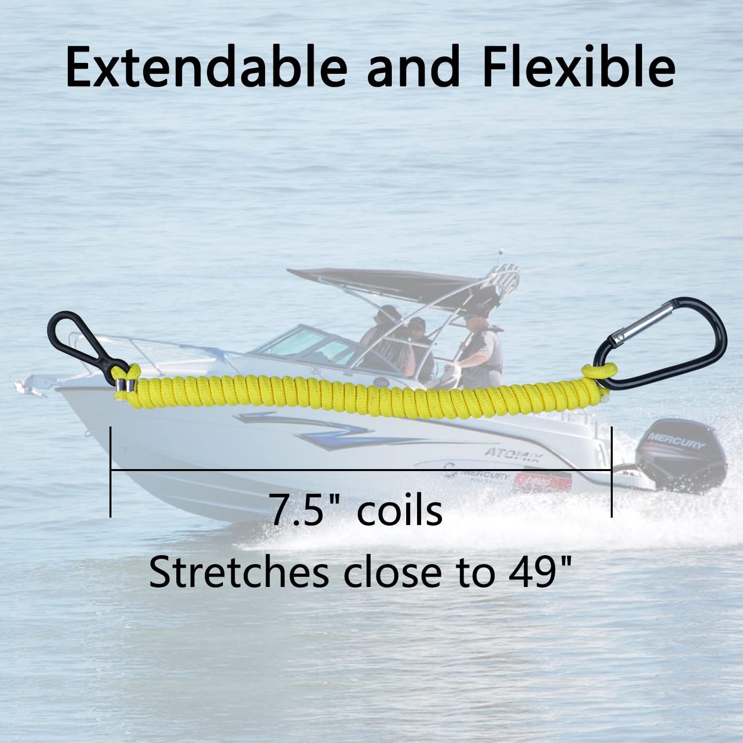 8M0092850 Boat Kill Switch Lanyard Replacement for Mercury Marine Boat Emergency Stop Switch Safety Lanyard 54 Inch