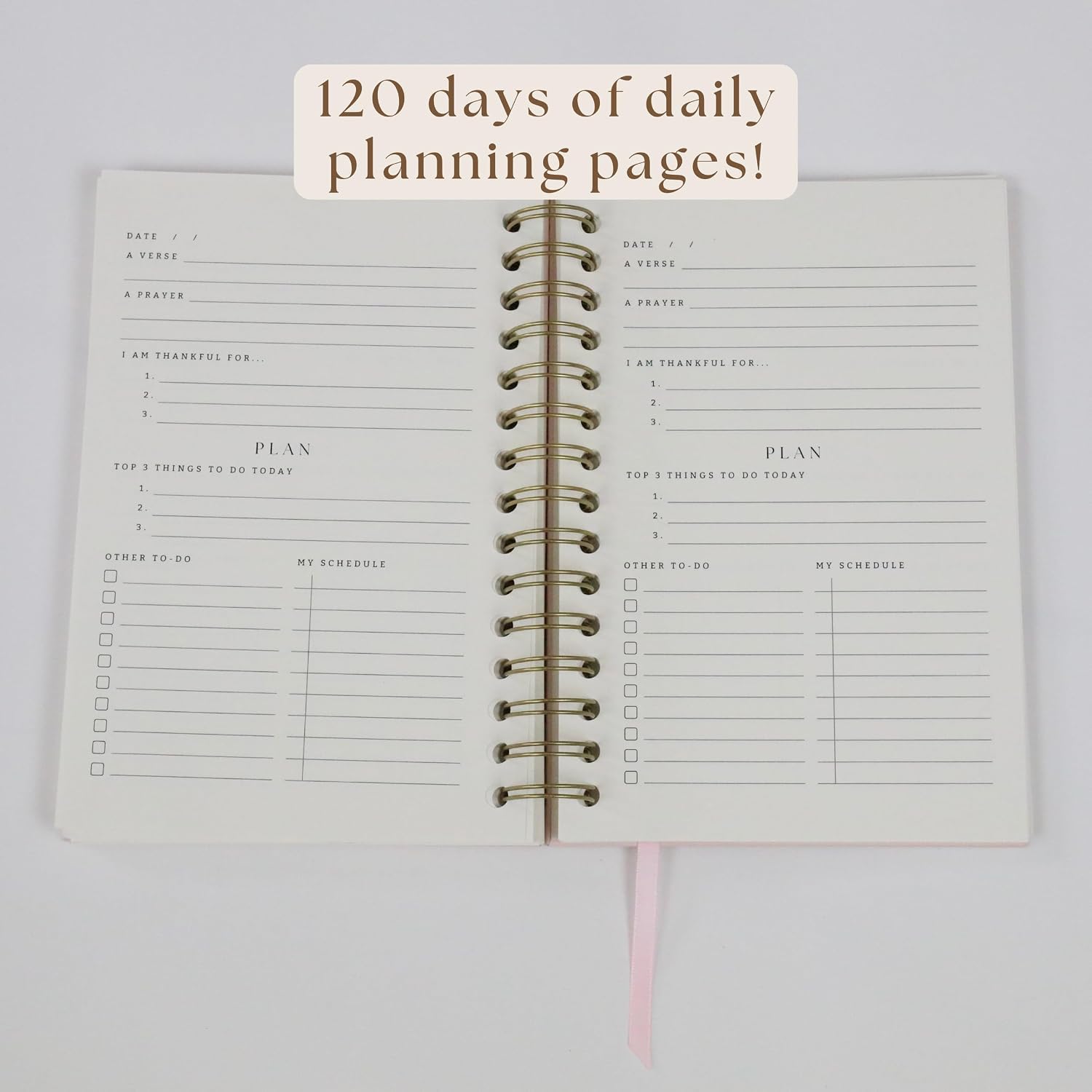 Daily Faith-Based Planner by Steadfast and Sustained - Devotional Journaling Prompts, Calendar Planning, and Daily Planning