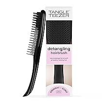 Tangle Teezer Ultimate Detangler – Districa i capelli bagnati e asciutti – Anti-rottura e scioglinodi. Design con setole a doppio livello – Spazzola adatta a tutti i tipi di capelli – Nero Liquirizia