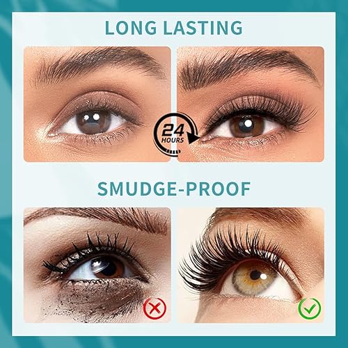 Miniatura 6 de 2025 Extensión de pestañas de fibra gruesa voluminosa, de larga duración, impermeable y a prueba de manchas, sin escamassin aglomeración, máscara