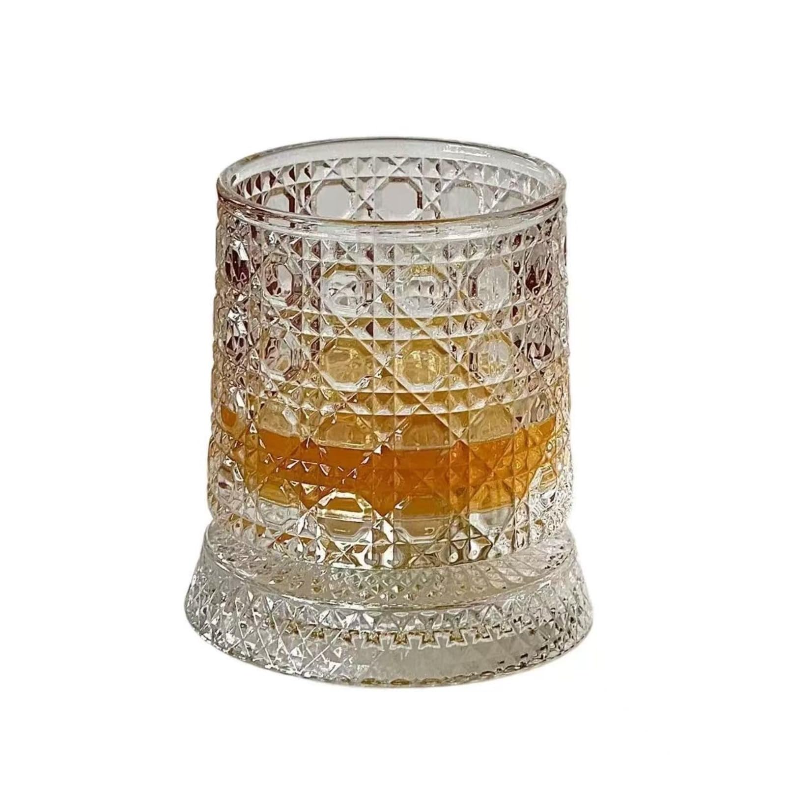 Verre à whisky classique à base rotative élégance pour bourbon