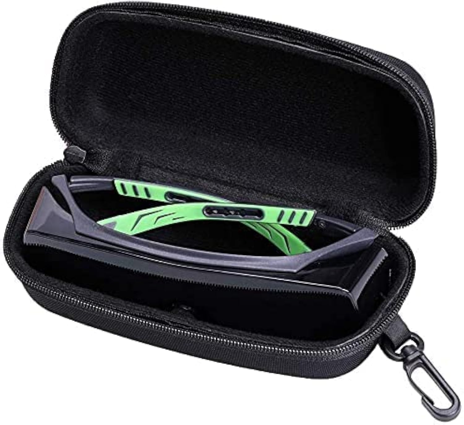 Hard Case for Safety Glasses,Black Sunglass Eyeglass Shooting Glasses