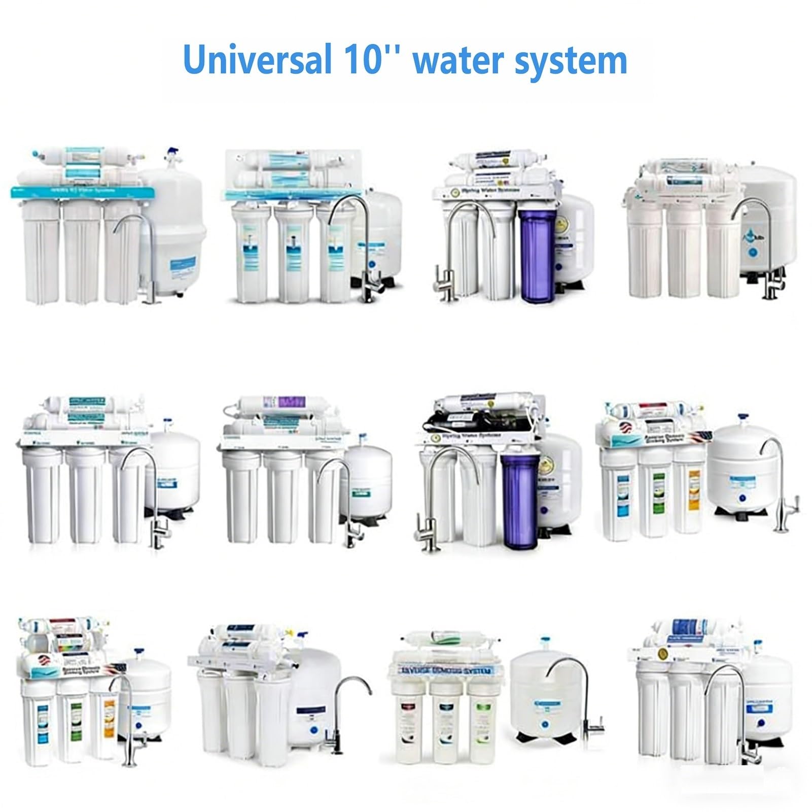 Filtr do wody T33 po filtrze węglowym, 4 sztuki wkładów wymiennych 1/4" z szybkozłączką, do systemów uzdatniania wody metodą odwróconej osmozy