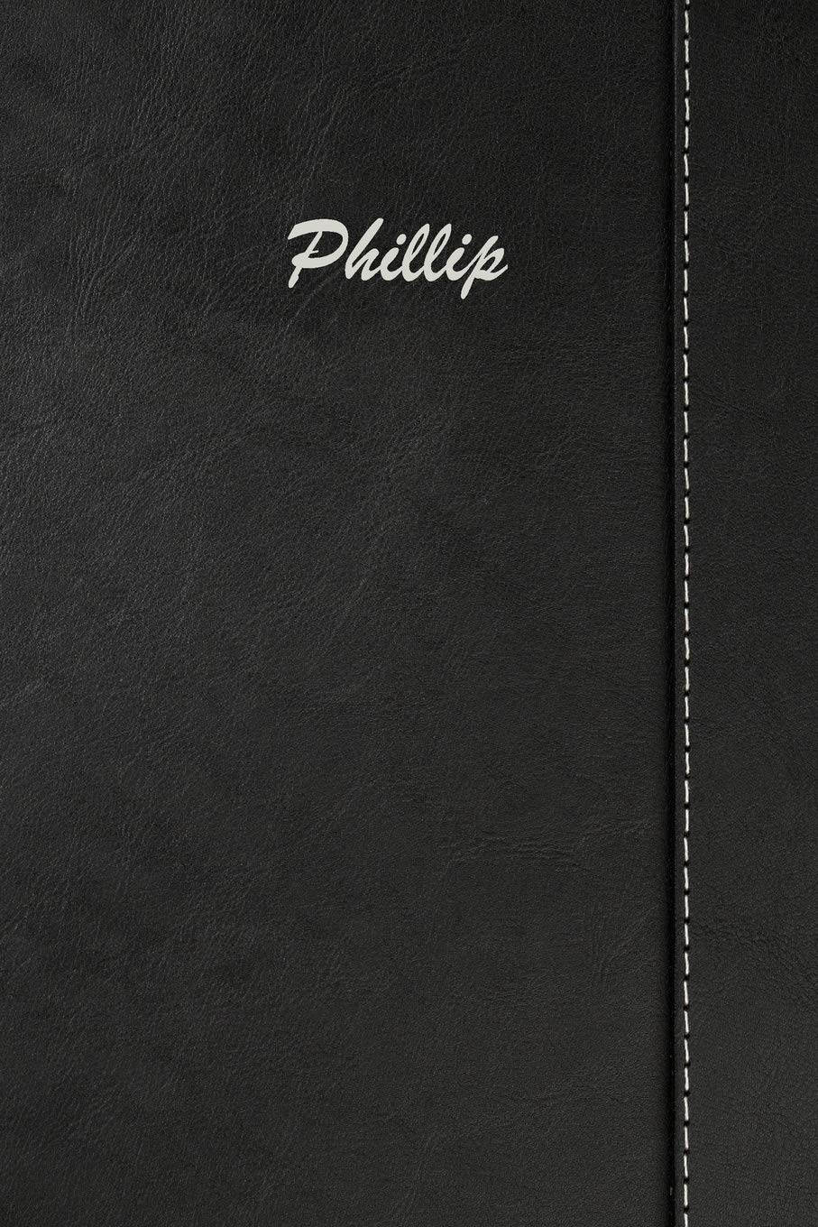Phillip: Blank Cookbook Recipes & Notes Featuring 120 Pages 6x9 Simulated Leather Cover