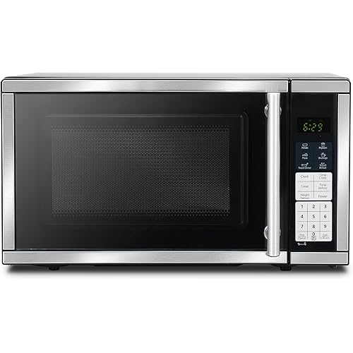 Countertop Microwave Ovens 0.7 Cu. Ft. 700 Watts Microwave Oven With LED Lighting,Turntable and Child Lock,Compact Microwave Perfect for Apartments and Dorms,Easy Clean Interior, Black