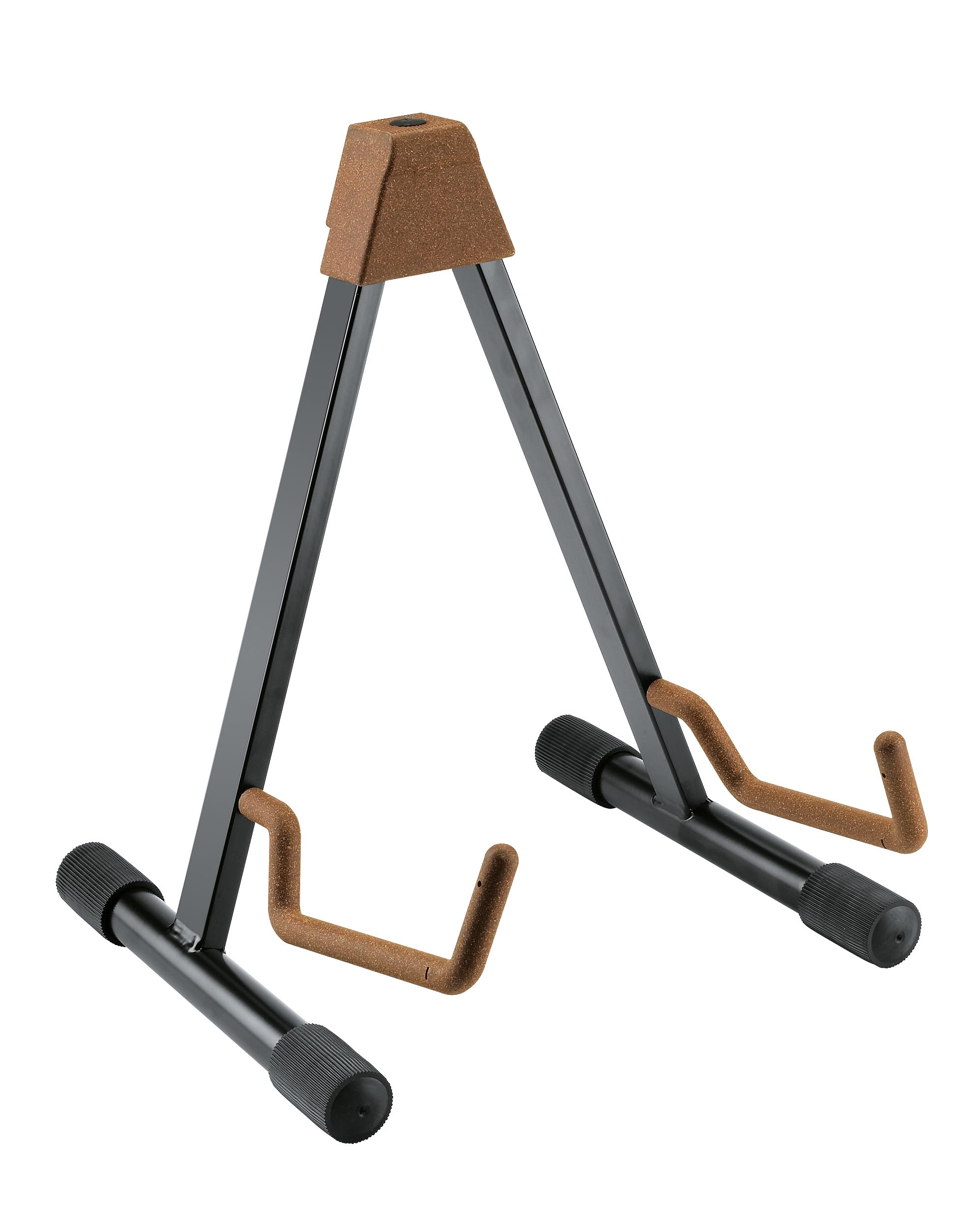 K&M Konig & Meyer 17541.013.95 Guitar Stand | Sturdy Heavy Duty Adjustable Frame | Cork Covered Arm Support/Backrest | Folds Flat Portable | Fits Acoustic Guitars | For Adult / Youth Musicians | Cork