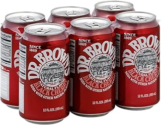 Dr Browns Soda Black Cherry, 12 Fl Oz (Pack of 6)