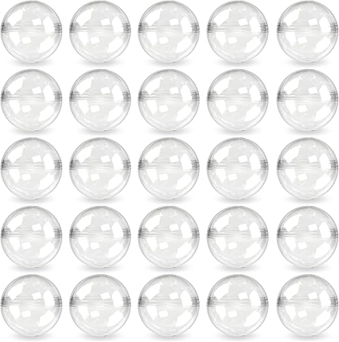 Máquina expendedora de cápsulas, redonda, 50 unidades, 1.1 pulgadas (1.102 in), cápsulas de máquina de chicles a granel, contenedor transparente a