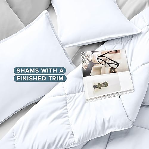 Miniatura 3 de Bare Home - Juego de edredón - Ultrasuave - Alternativa al plumón de ganso - Serie Premium 1800 - Calidez para todas las estaciones