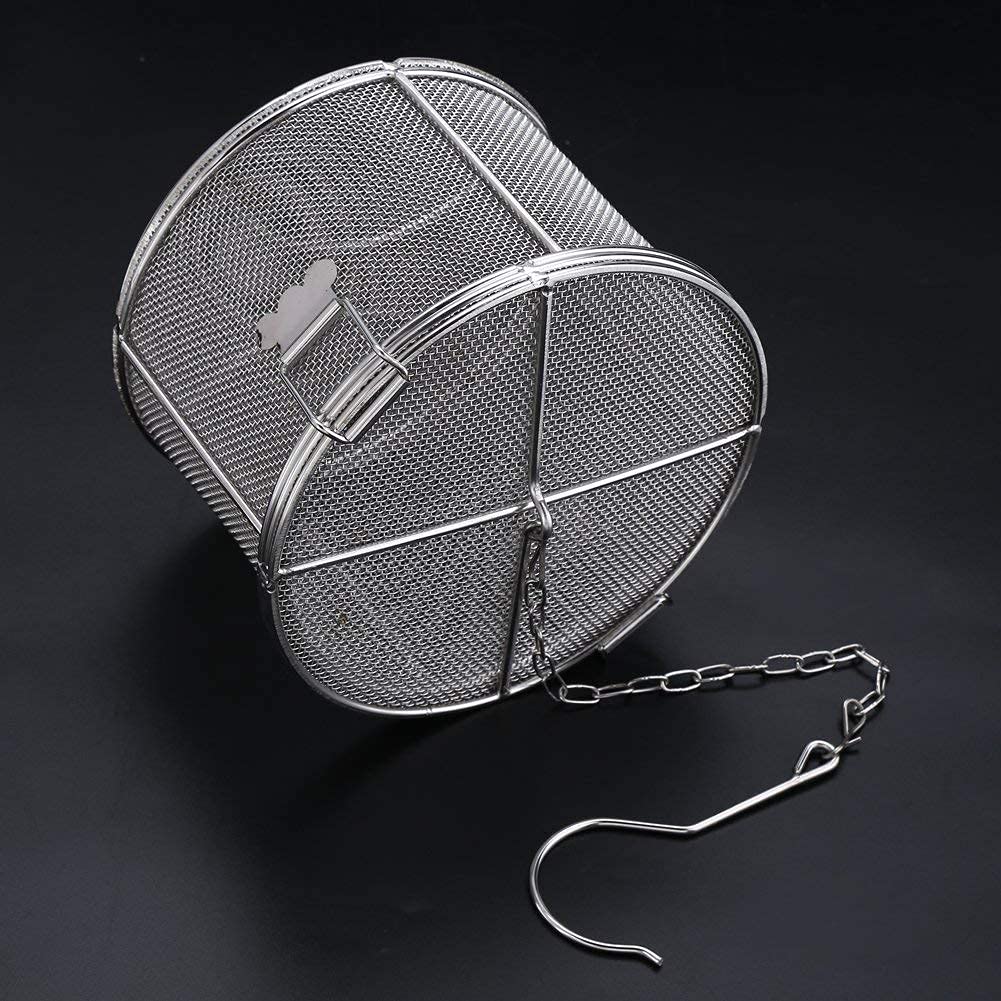 Colador de Condimento de Especias Acero Inoxidable Colador de Bolas de Té Sopa de Condimentos Seperation Cesta Filtro de Especias Herramientas de Cocina[14 * 10]
