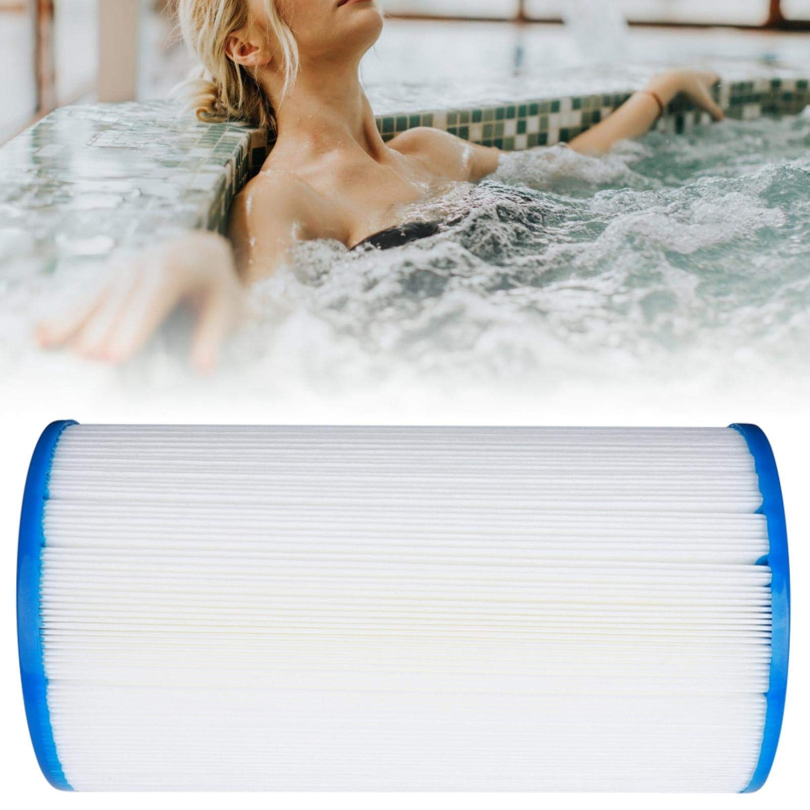 Cadeau de Juillet Cartouche de Filtre de Piscine FD2002, Cartouche de Filtre de Spa, Filtre de Piscine, Refroidissement léger à la Maison 12,5 * 23,5 cm été intérieur/extérieur pour