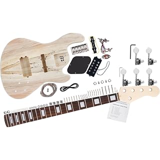 Rocktile Kit De Basse Électrique JBH5-Style, Kit de basse «Do-it-yourself» - Les Beatles, Paul McCartney, John Lennon, RIngo Starr, George Harrison