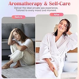 Qivatex Shower Steamers Aromatherapy, Birthday Gifts for Women Teen Girls Mom, Christmas Stocking Stuffers White Elephant Gifts for Adults, Natural Essential Oil SPA Self Care Shower Bombs (8 Pack)