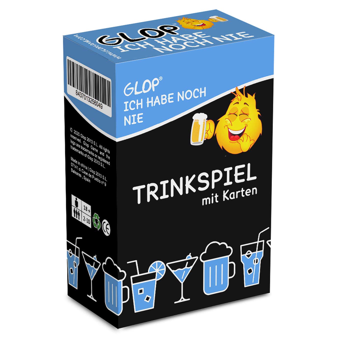 Glop Ich Habe Noch Nie - Trinkspiel - Spiele für Erwachsene - Trinkspiele - Partyspiele - Splielabend - Witziges Spiel - Saufspiele - Kartenspiel - Lustige Geschenke - Trinkspiele für Erwachsene
