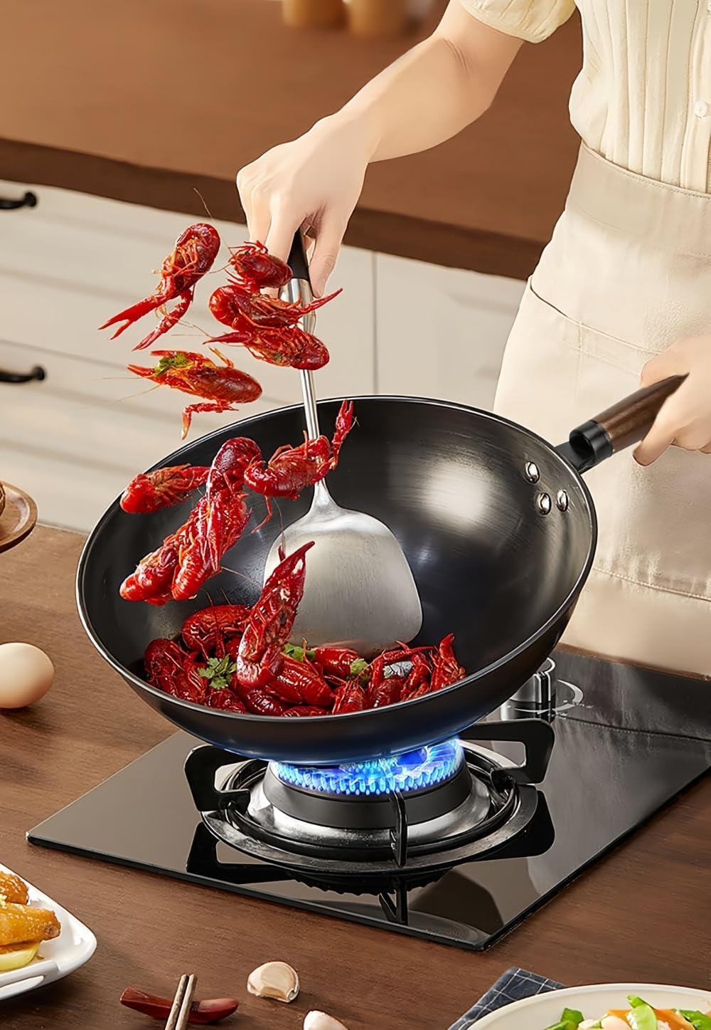 しばの鍋 ジャンボ炒め鍋 柴野キッチン 未使用 しばのキッチン鍋