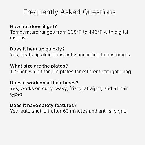 Miniatura 2 de GA.MA G-EVO - Plancha plana de titanio cromado sedoso de 1.2 pulgadas con tecnología Oxy-Active y plata, pantalla digital, apagado automático, color