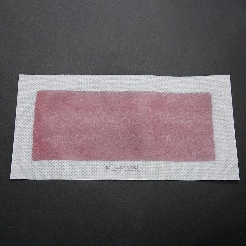 Brrnoo 10 Blätter Enthaarungswachspapier für Körper, Achsel, Arm, Bein, für den Heimgebrauch (9x18cm)