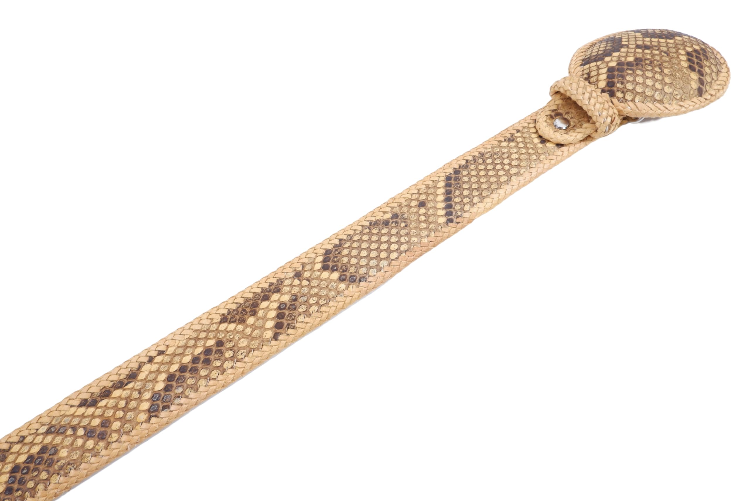 Pelgio Genuine Python Snake Skin Leather Handmade Cowboy Dress Belt 46