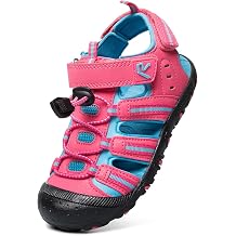 RUNSIDE Boys Girls Sandals Closed-Toe Outdoor Hiking/Walking Athletic Sandals Summer Water Shoes for Toddler/Little Kid/Big Kid