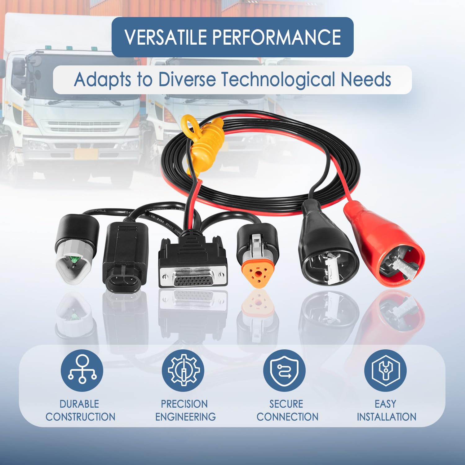 493033 3-Pin Diagnostic Adapter Cable Replacement for Nexiq USB