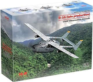 ICM Models â€“ O-2A Skymaster (Late Production) Model Airplane Kit â€“ 1:48 Aircraft Scale â€“ US Air Force Aircraft Model for Assembling â€“ Plastic Model Airplane Building Kit (48292)