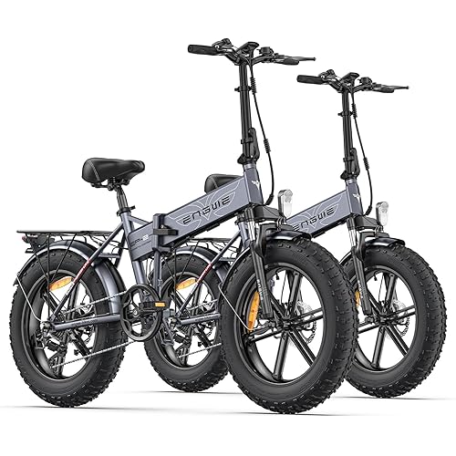 ENGWE EP-2 Pro Electric Bike 960W (Peak) Folding Ebike for Adults with 48V13A Battery Range 75Mile - 20" 4.0 Fat Tire Electric Bicycle, 7 Speed Gear E-Bike All Terrain