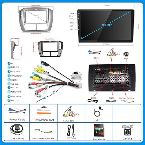 Miniatura 7 de Para Honda Pilot 2006-2008 Android Car Stereo 2+32G con WiFi Navegación GPS Reproductor de radio Espejo Link para AndroidiOS Teléfono 9 pulgadas HD