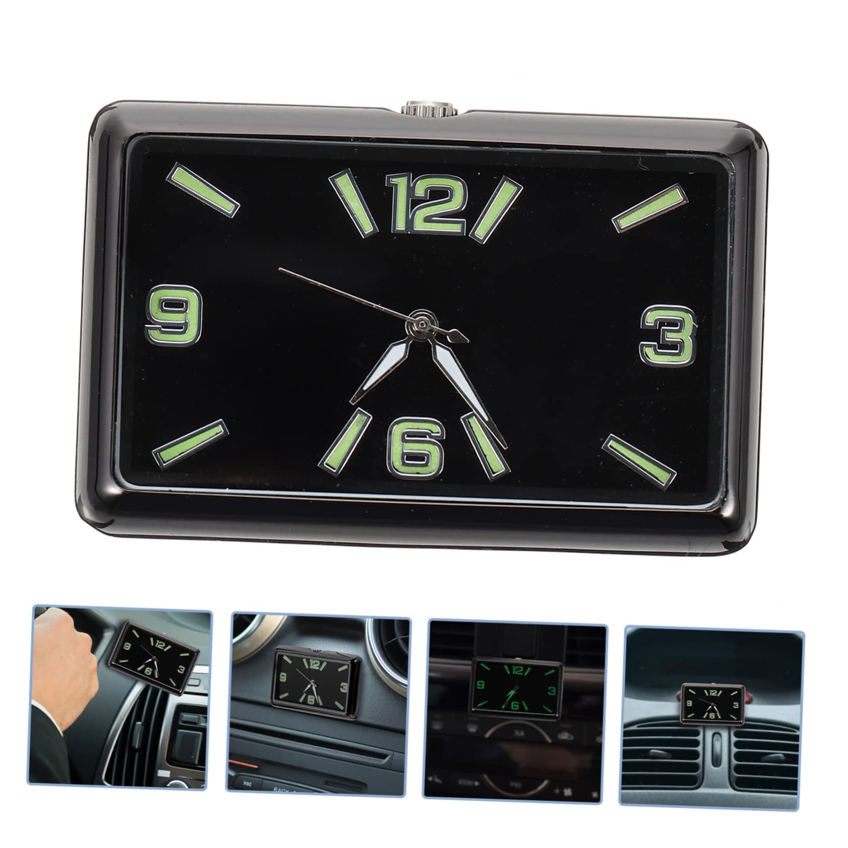 SUPVOX 5 Uds Reloj De Coche Del Vehículo Adhesivo Del Tablero Del Coche Mini Reloj Digital Relojes Digitales Mini Coches Mini Decoración Decoración Del Tablero Reloj