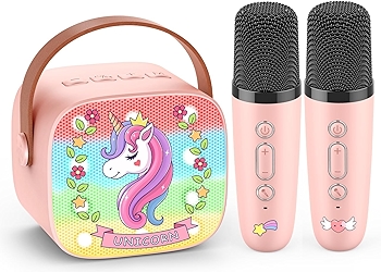 Unicorn-Themed Portable Karaoke Machine for Kids