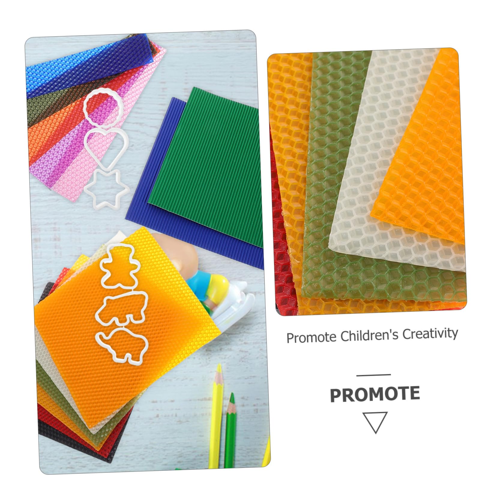 GARVALON Kit de Velas de Panal para Niños, 1 Juego, Manualidades DIY