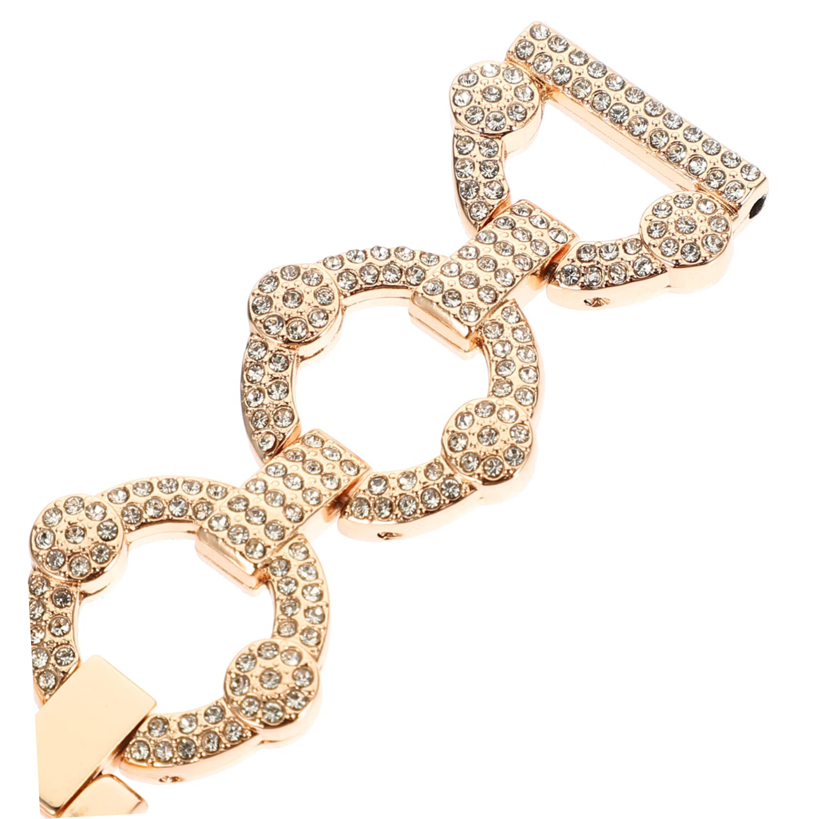 Hemobllo 2stücke Metall-armband Mit Strass Für Watch Verstellbar Elegantes Design Aus Langlebigem Leicht Zu Montieren Für Besondere Anlässe