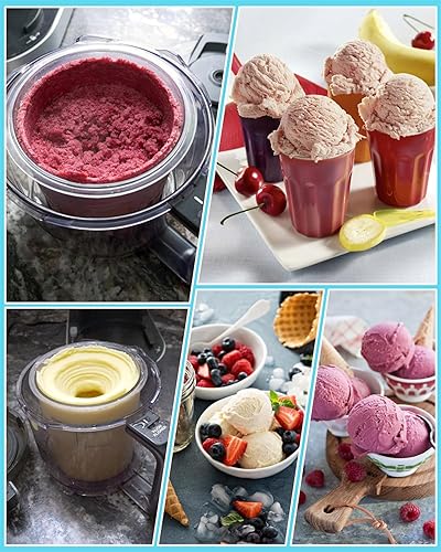 Miniatura 4 de FIRJOY Pintas y tapas de repuesto para Ninja Deluxe 11 en 1 Creami, recipientes adicionales de 24 onzas  Compatible con NC501, serie NC500 (paquete