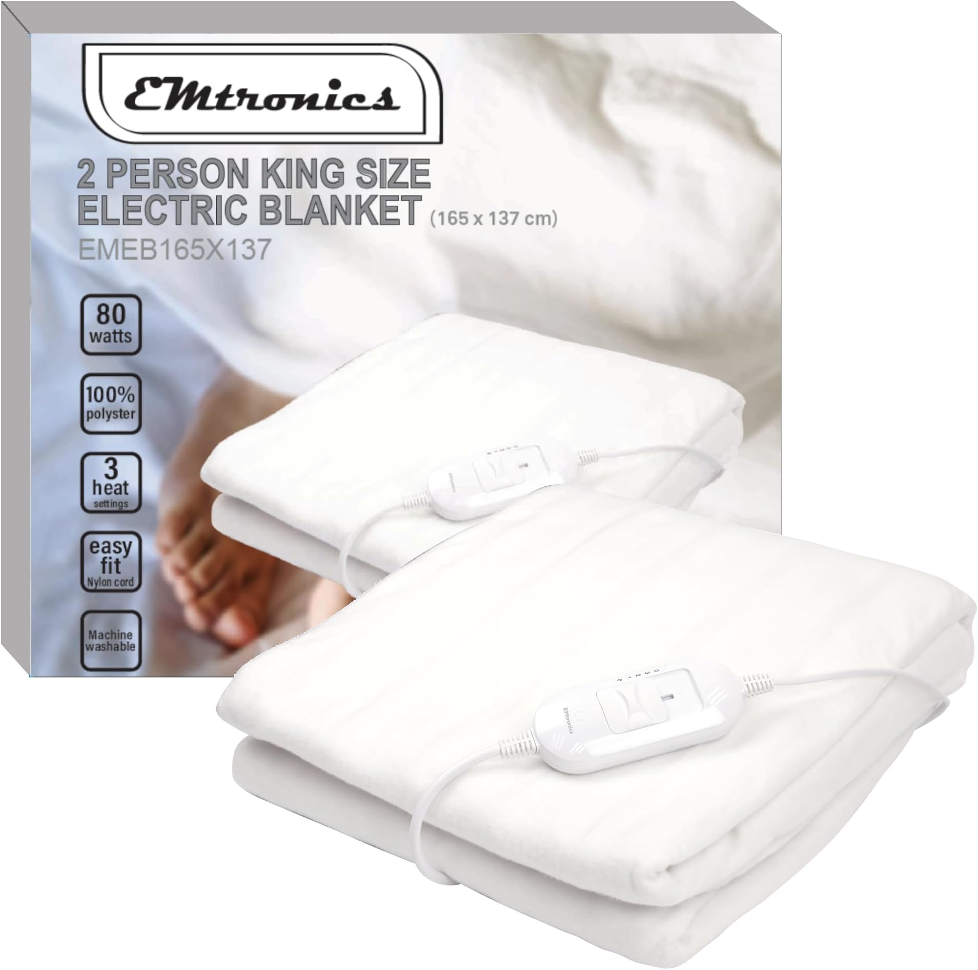 Slumberdown Sleepy Nights Electric Blanket King Size Warm & Cosy 3