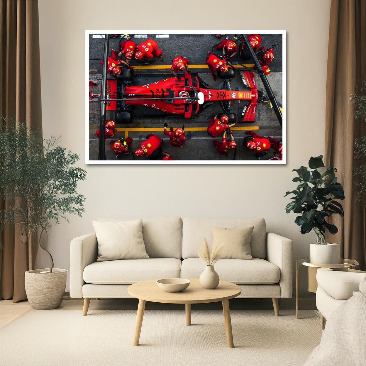 Wall Art Impact Ferrari SF90 Pit Stop Poster (24x36)