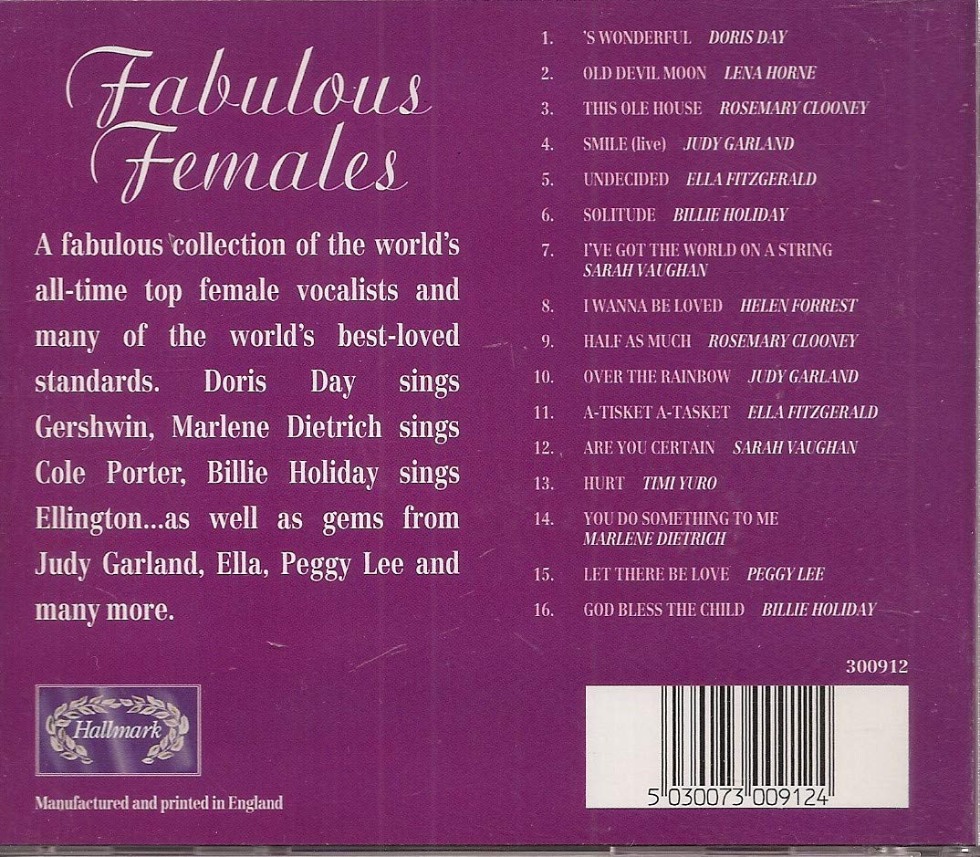 Fabulous Females [Audio CD] Various Artists