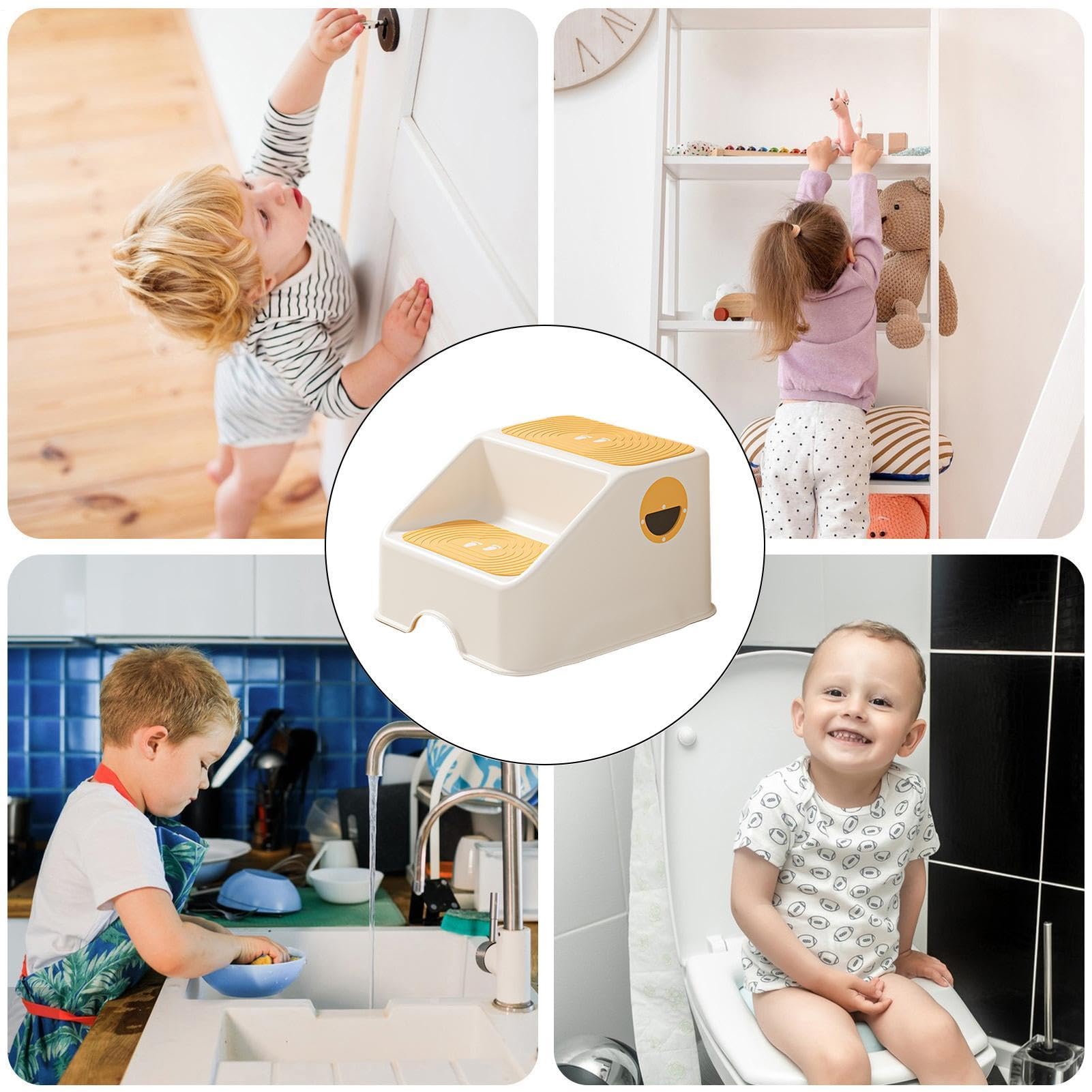 Krzesło Toaletowe dla Dzieci Nocnik Schodek dla Malucha | Krzesło Nocnikowe Dla chłopców i dziewczynek, przedszkolaków, w domu, mieszkaniu, łazience, kuchni, pokoju zabaw,
