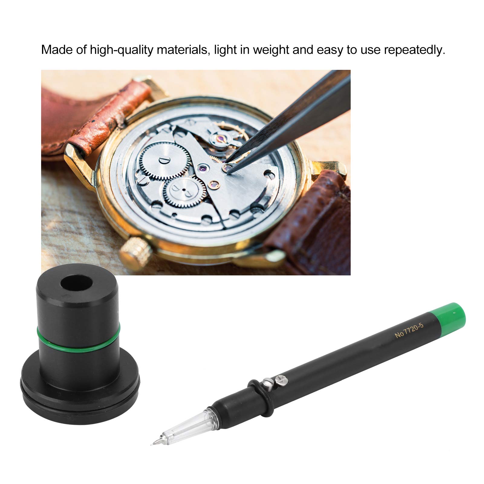 Hidyliu Pluma de Pasador de Aceite, Herramienta de Engrasador Automático para Relojeros, Engrasador Lubricante de Reloj Ligero para Reparación de Relojes (7720-5)