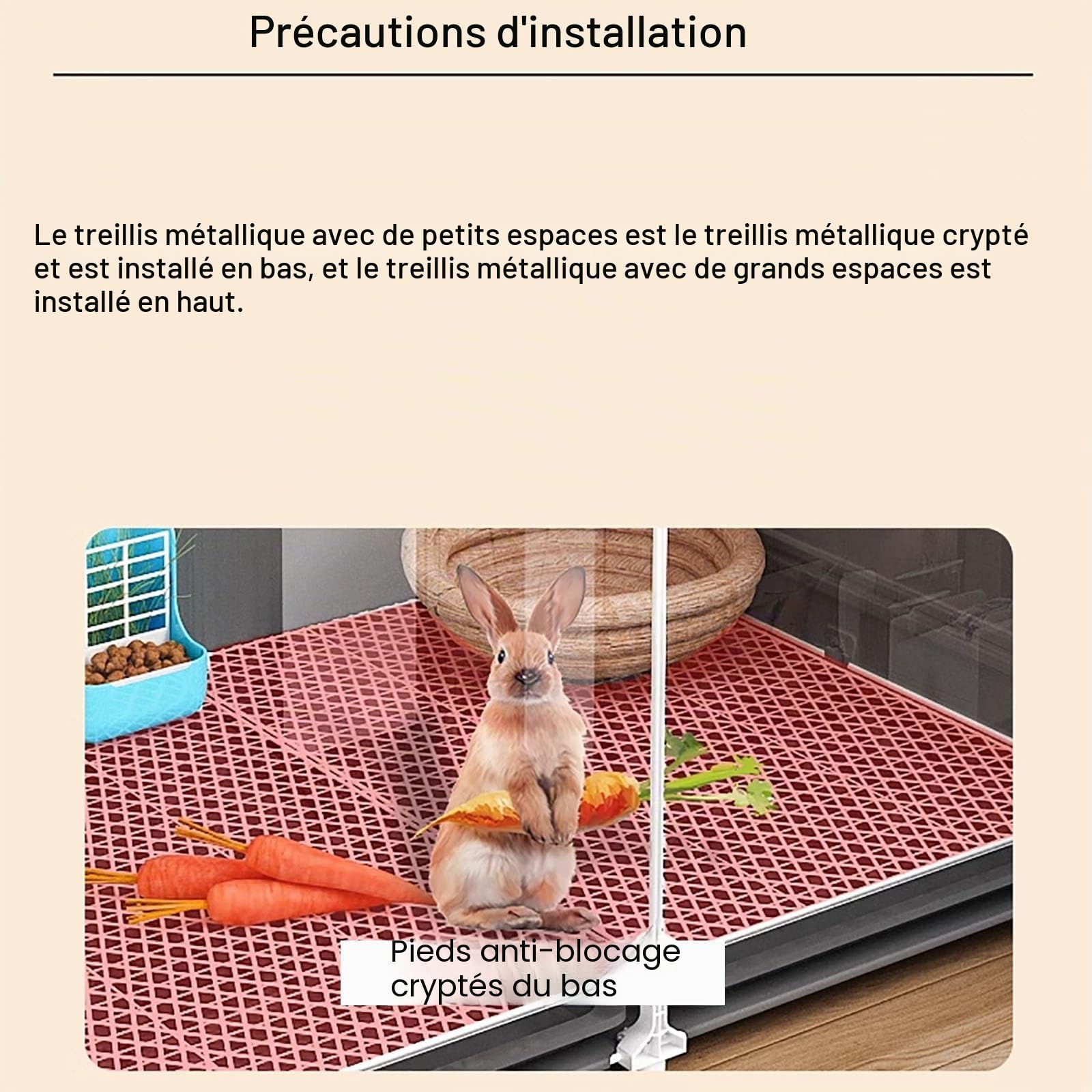 Cage À Lapin D'intérieur, Cage À Lapin De Luxe, Cage À Cobaye, Façade Transparente,(Black,70 * 45 * 45cm)