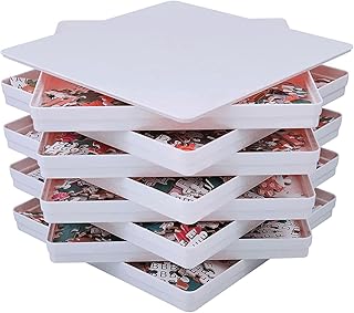 8 Puzzle Sorting Trays with Lid 8x8 Premiunm Puzzle Trays Gift for Puzzle Lovers for Puzzles Up to 1000-1500 Pieces