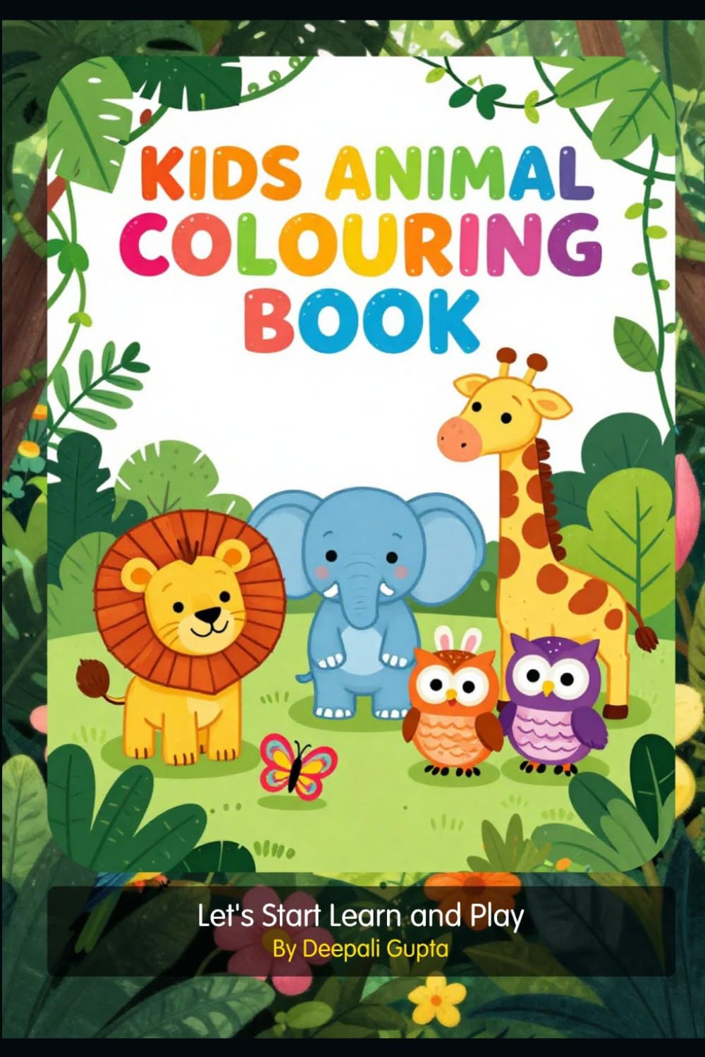 Kids Animal Colouring Book: kids activity book