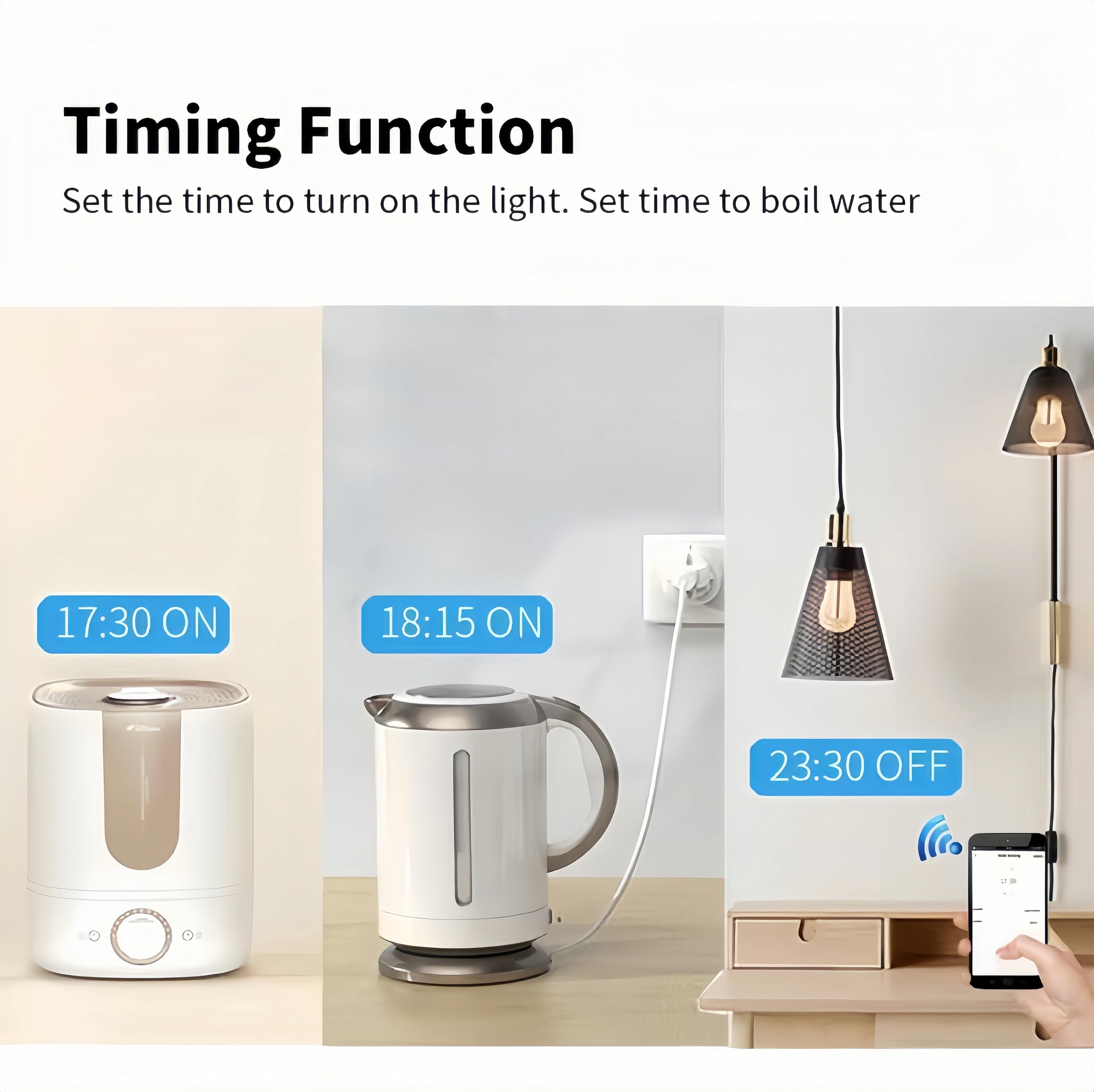 ZigBee - Modulo relè intelligente a 1 canale, AC 85-250 V/USB 5 V, compatibile con Gateway Tuya ZigBee, Alexa e Google Home, modalità di impulso e autobloccaggio