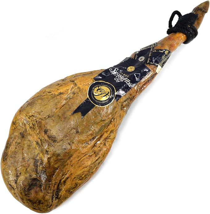 Amazon グルメソムリエ ハモンセラーノ 生ハム 原木 スペイン産 30ヶ月熟成 骨付 生ハム原木 ハモンセラーノ 後脚の生ハム グルメソムリエ 塩漬けハム 通販