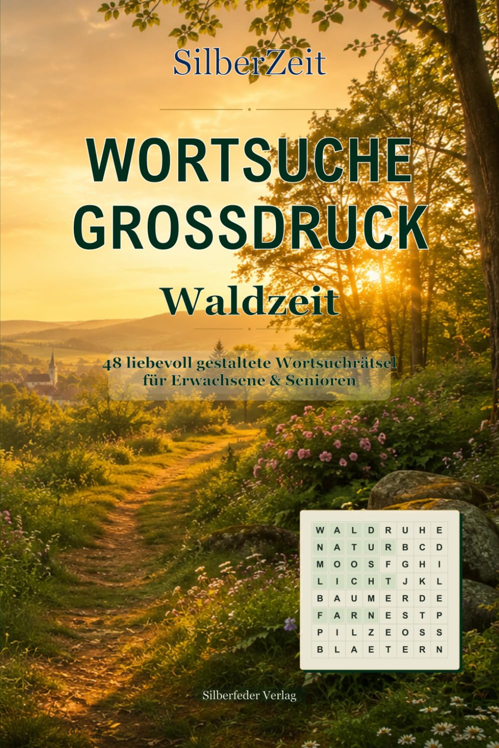 Wortsuche Großdruck: Waldzeit – 48 liebevoll gestaltete Wortsuchrätsel für Erwachsene & Senioren (SilberZeit)