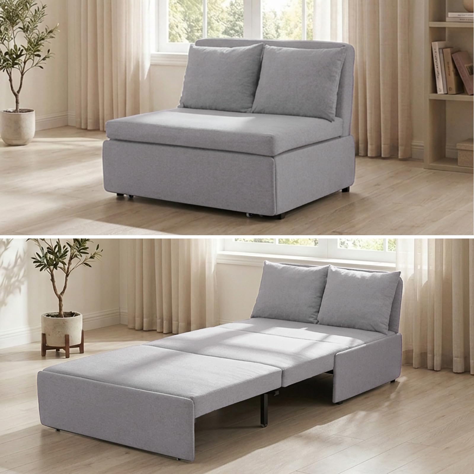 BALUS 40 inch Twin Pull Out Sofa Bed Chair