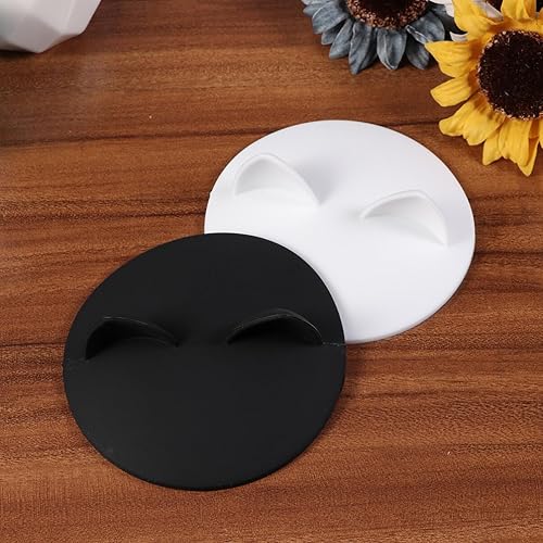 Miniatura 9 de Mipcase Tapas de silicona para tazas, tapas de silicona con orejas de gato, tapas de café para tazas, bonitas cubiertas de tazas para bebidas, tapas