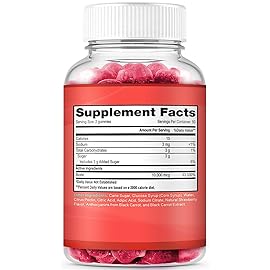 Biotin Gummies for Hair Growth | Max Strength Biotin 10000mcg Prevents Thinning and Loss | Chewable Biotin Supplement For Women Men and Kids | 100 Count Vegan Hair Gummies for Hair Skin and Nails