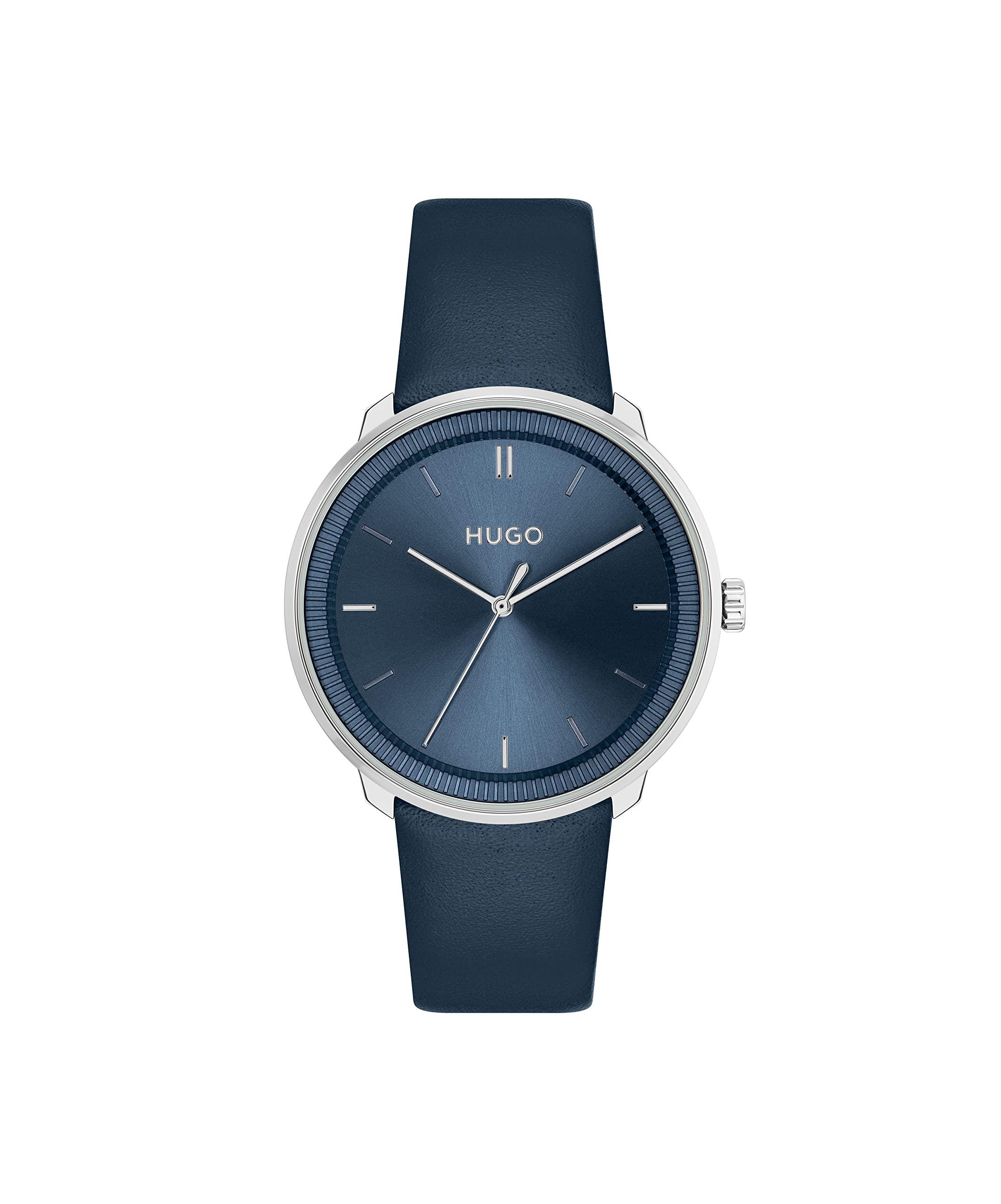 HUGO BOSS Leather Boss #Fluid Qtz Basic Blue Round Dial Unisex Analog Watch|Blue Calfskin Material|Blue Color Band - 1520025 (B0B91ZFMNX) Amazon Price History, Amazon Price Tracker