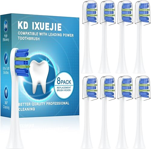 Sonicare - Cabezales de repuesto compatibles con cabezales de cepillo de dientes eléctrico Philips Sonicare (clic en encendidoSnap-on), KD-D5